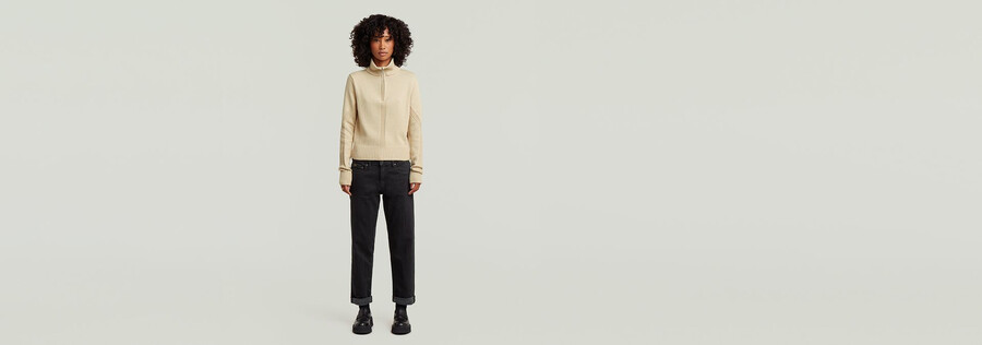 milano half zip knit