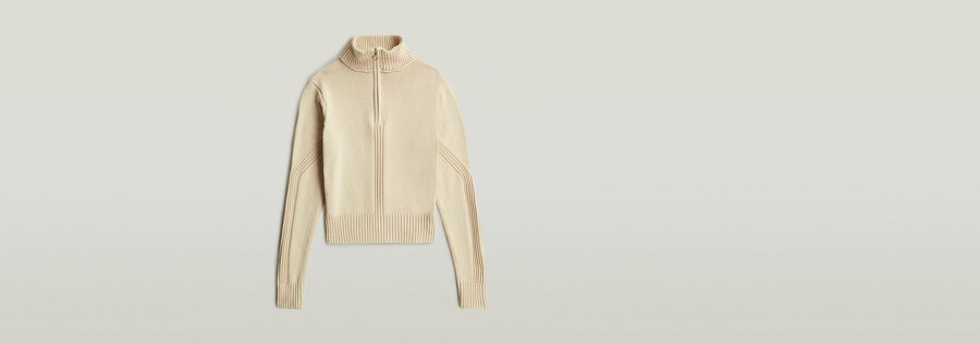 milano half zip knit