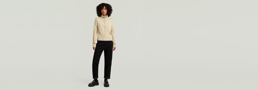 milano half zip knit