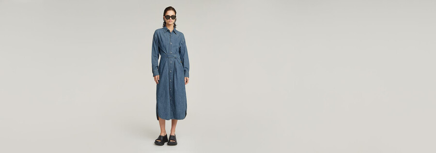 long tab shirt dress