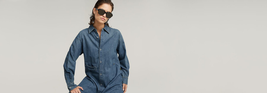 long tab shirt dress