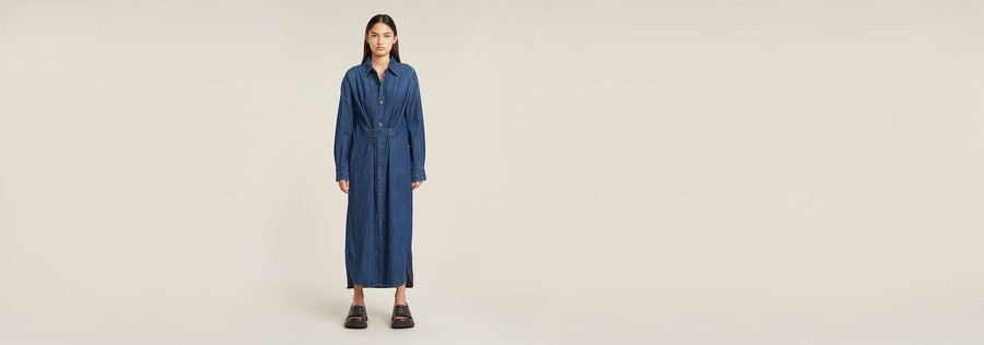 long tab shirt dress