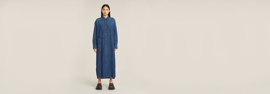 long tab shirt dress