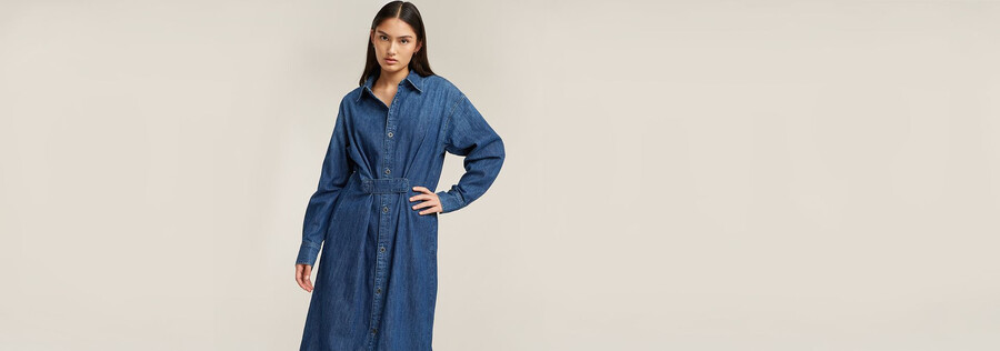 long tab shirt dress