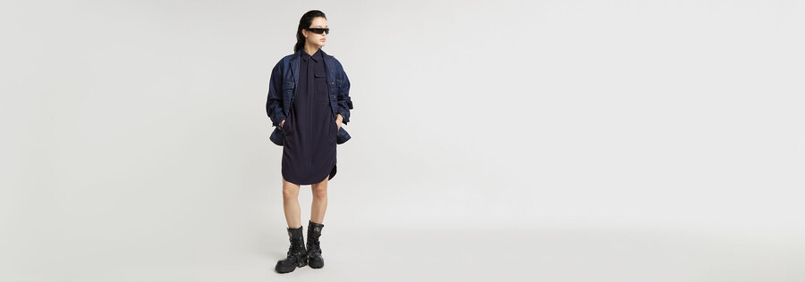 cargo tunic dress