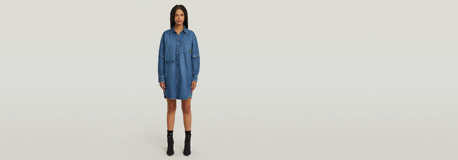 modular shirt dress