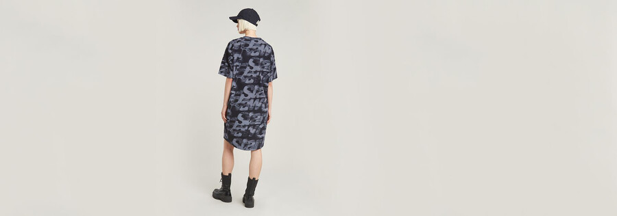 sprayed letters loose dress