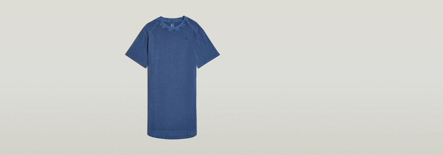 overdyed saddle sleeve loose t-shirt dress