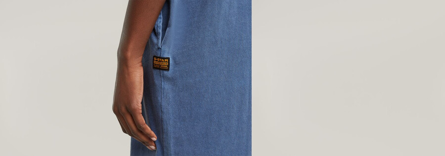 overdyed saddle sleeve loose t-shirt dress