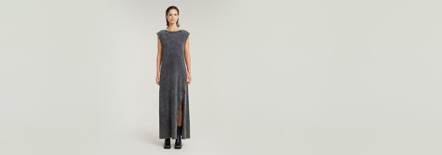 overdyed maxi tank dress