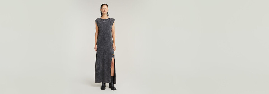 overdyed maxi tank dress