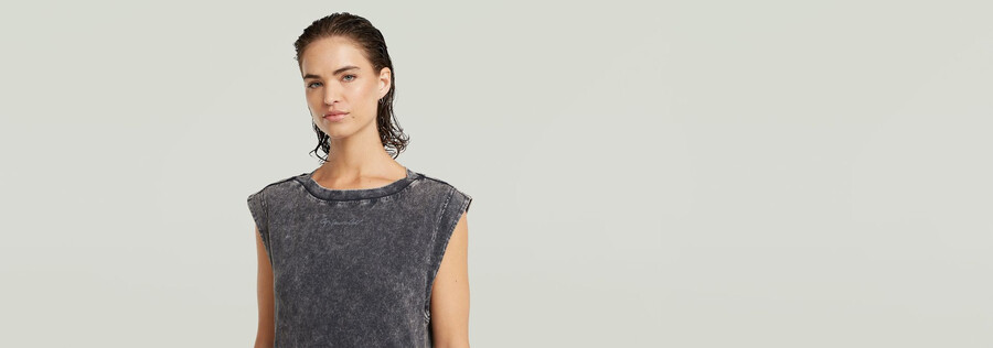 overdyed maxi tank dress