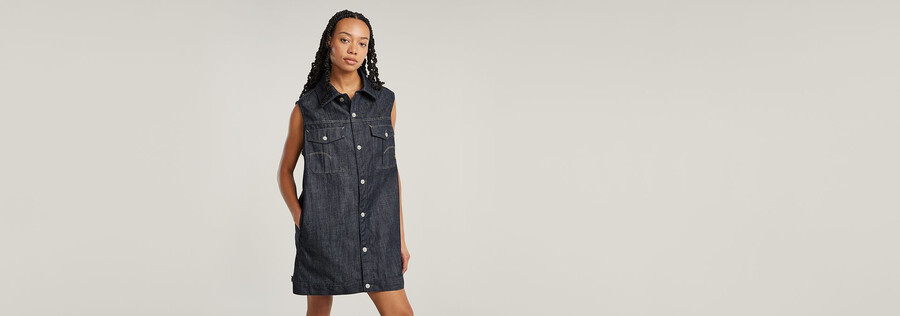 oversized sleeveless dress
