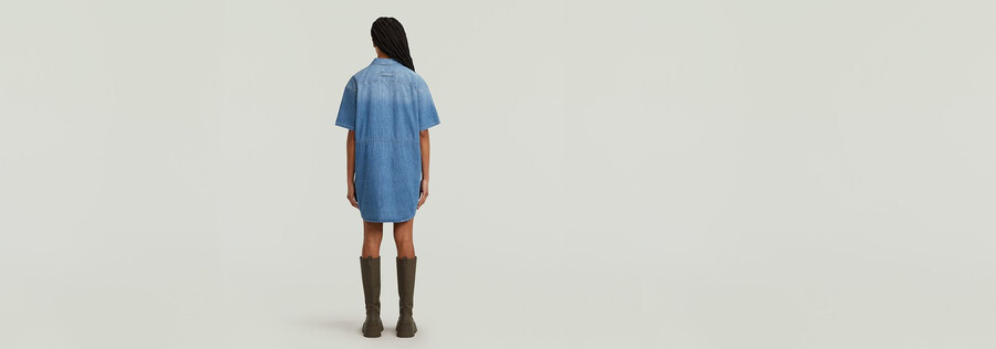relaxed drawcord dress