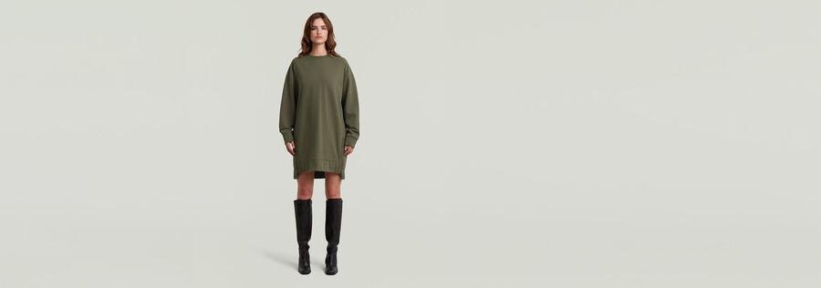 biker zip sweater dress