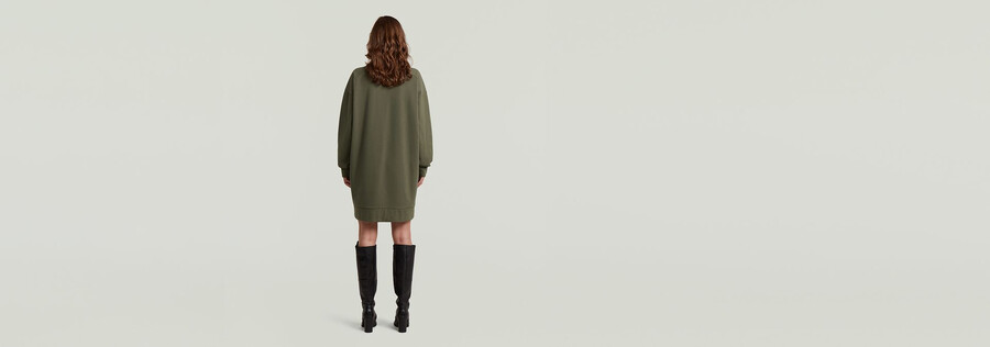 biker zip sweater dress
