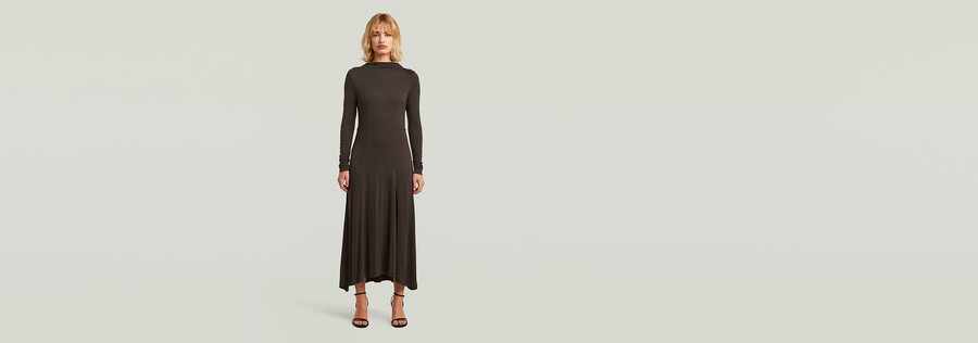 drape jersey dress