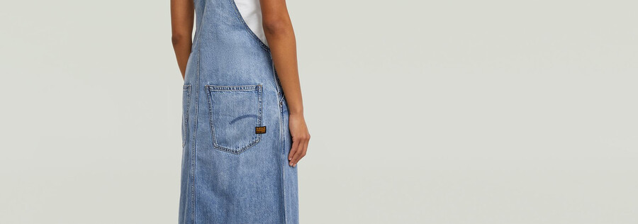 skater maxi dungaree dress