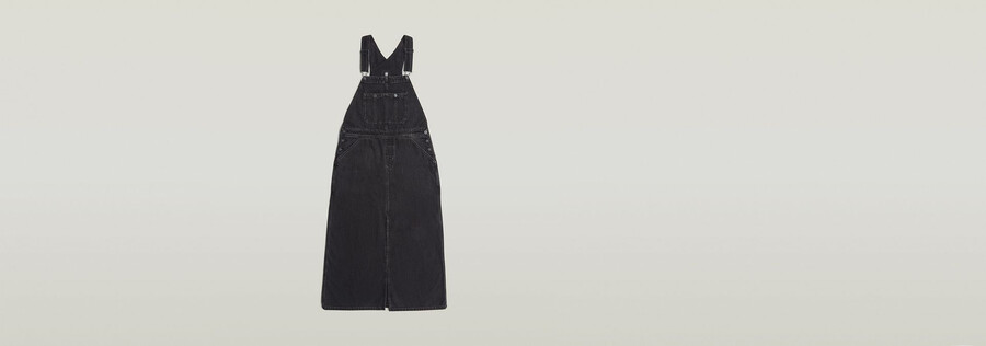 skater maxi dungaree dress