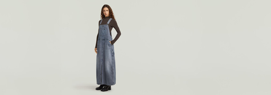 carpenter dungaree dress