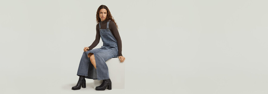 carpenter dungaree dress
