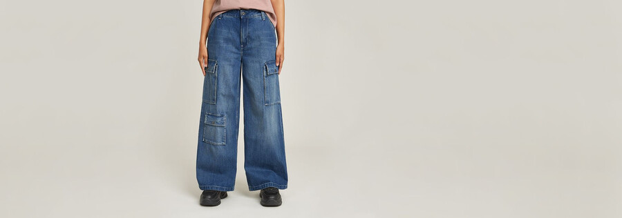 mega cargo pants denim