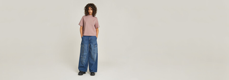 mega cargo pants denim