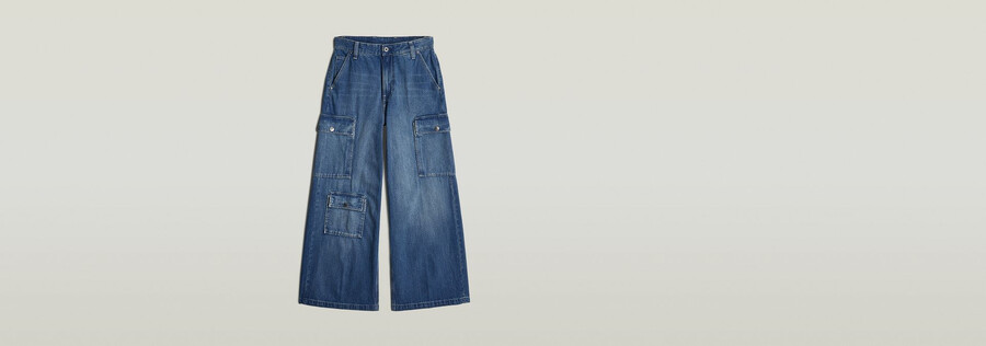 mega cargo pants denim