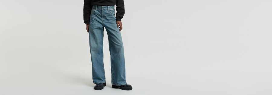 skater high loose jeans