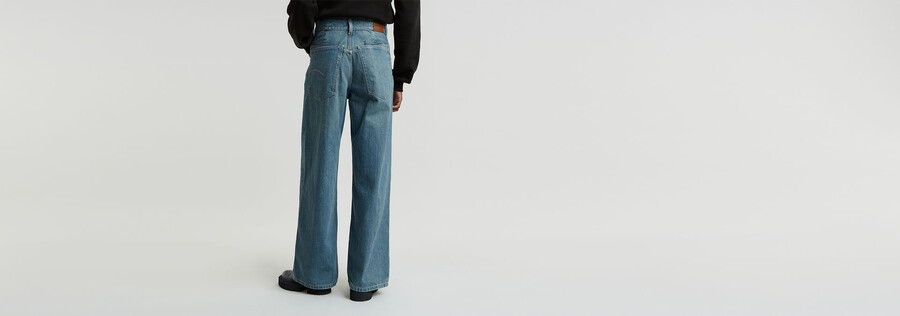 skater high loose jeans