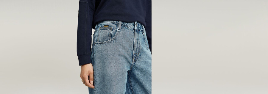 skater high loose jeans