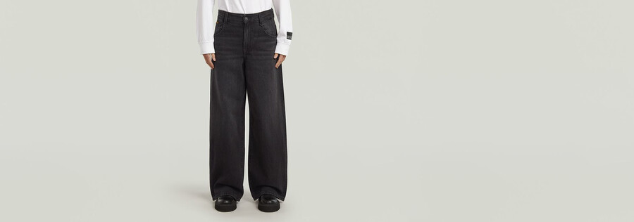 skater high loose jeans