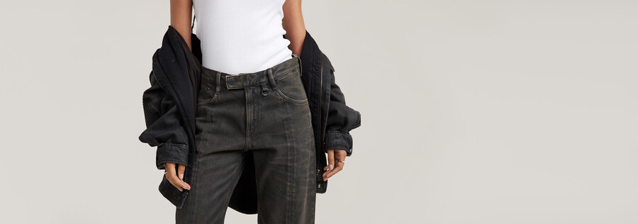 judee biker low waist loose jeans