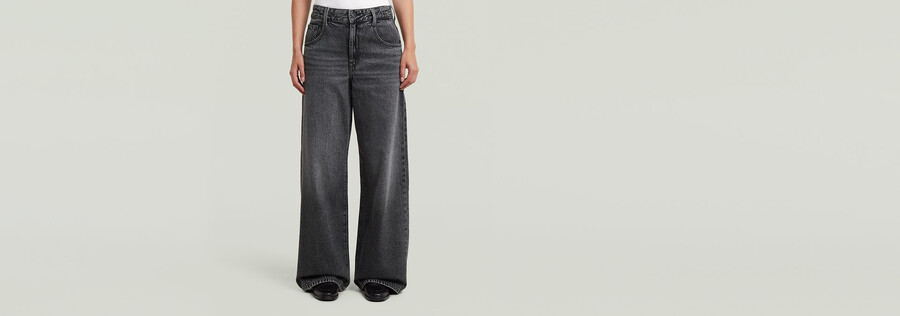 skater long pocket high loose jeans