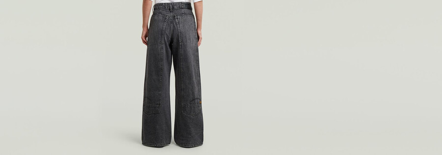 skater long pocket high loose jeans