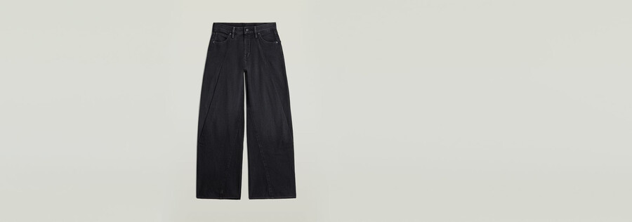 contor wide pleat jeans