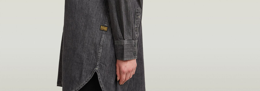 oversized denim shirt evergreen