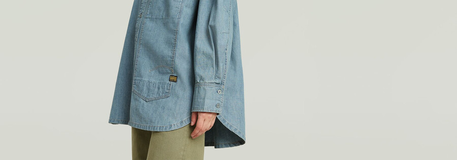 long pocket maxi shirt