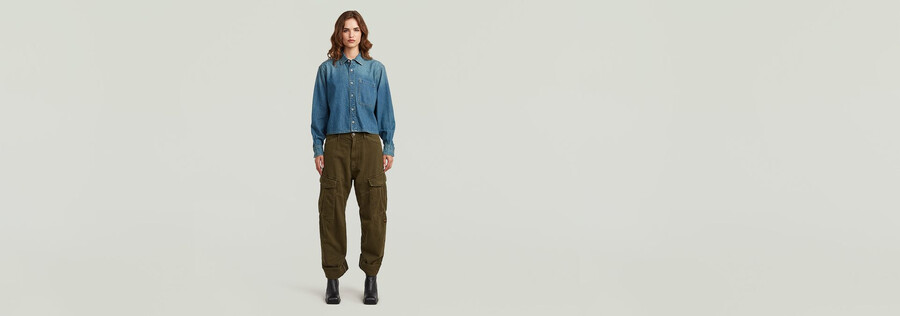 boxy relaxed one-pocket shirt