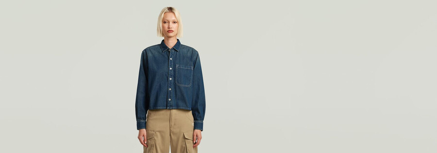 boxy relaxed 1-pocket shirt