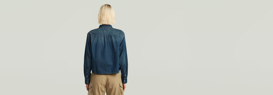 boxy relaxed 1-pocket shirt