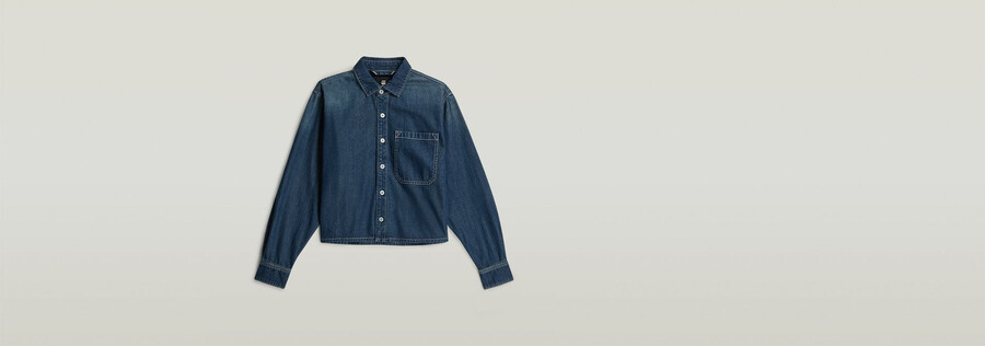 boxy relaxed 1-pocket shirt