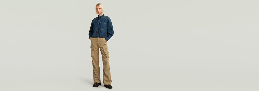 boxy relaxed 1-pocket shirt