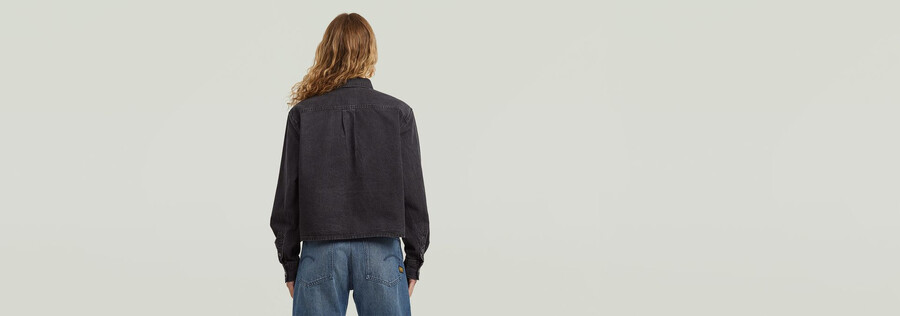 boxy relaxed 1-pocket shirt