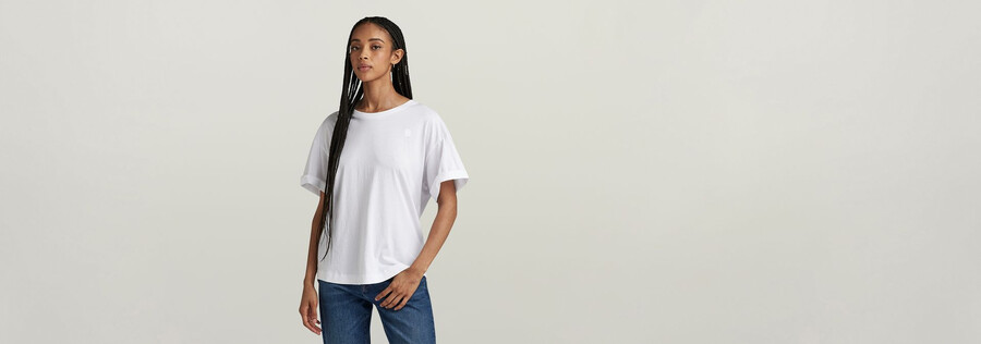 rolled up sleeve boyfriend top
