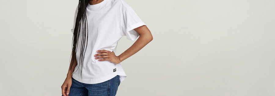 rolled up sleeve boyfriend top