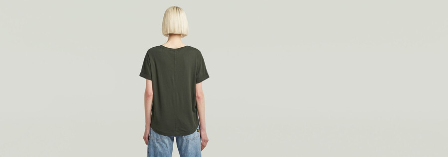 rolled up sleeve boyfriend top