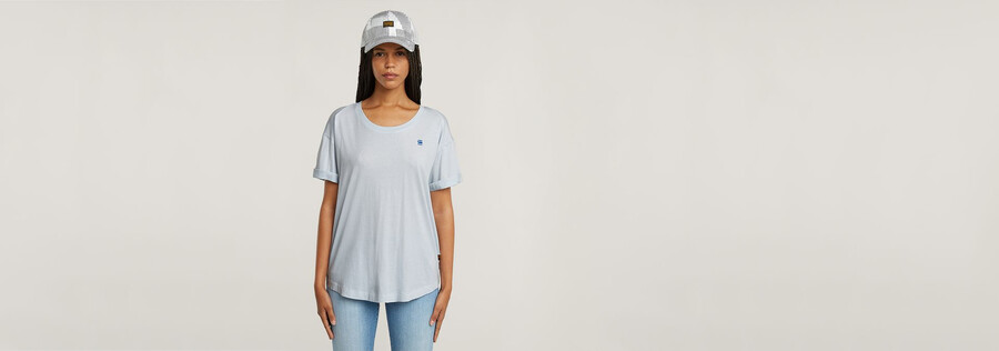 rolled up sleeve boyfriend top