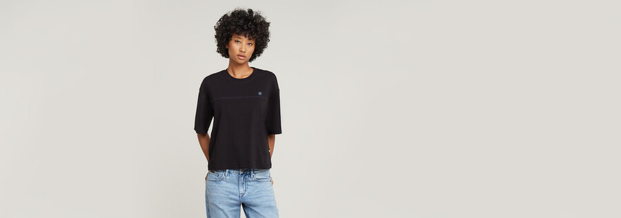 horizontal seam loose top