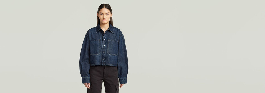 boxy 2-pocket overshirt